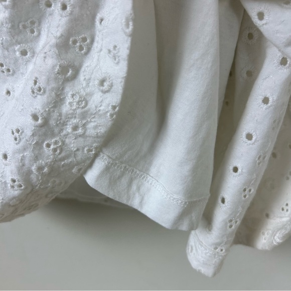 Free People Apricot Rose mini dress in white size: L - Picture 11 of 15